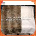 Real Fur Blanket for bed / sofa, rabbit fur